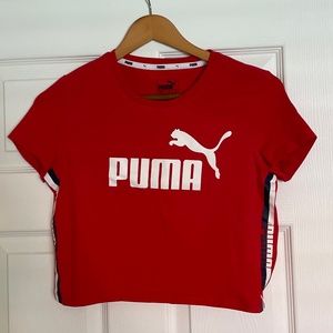 Puma Red Cropped Top